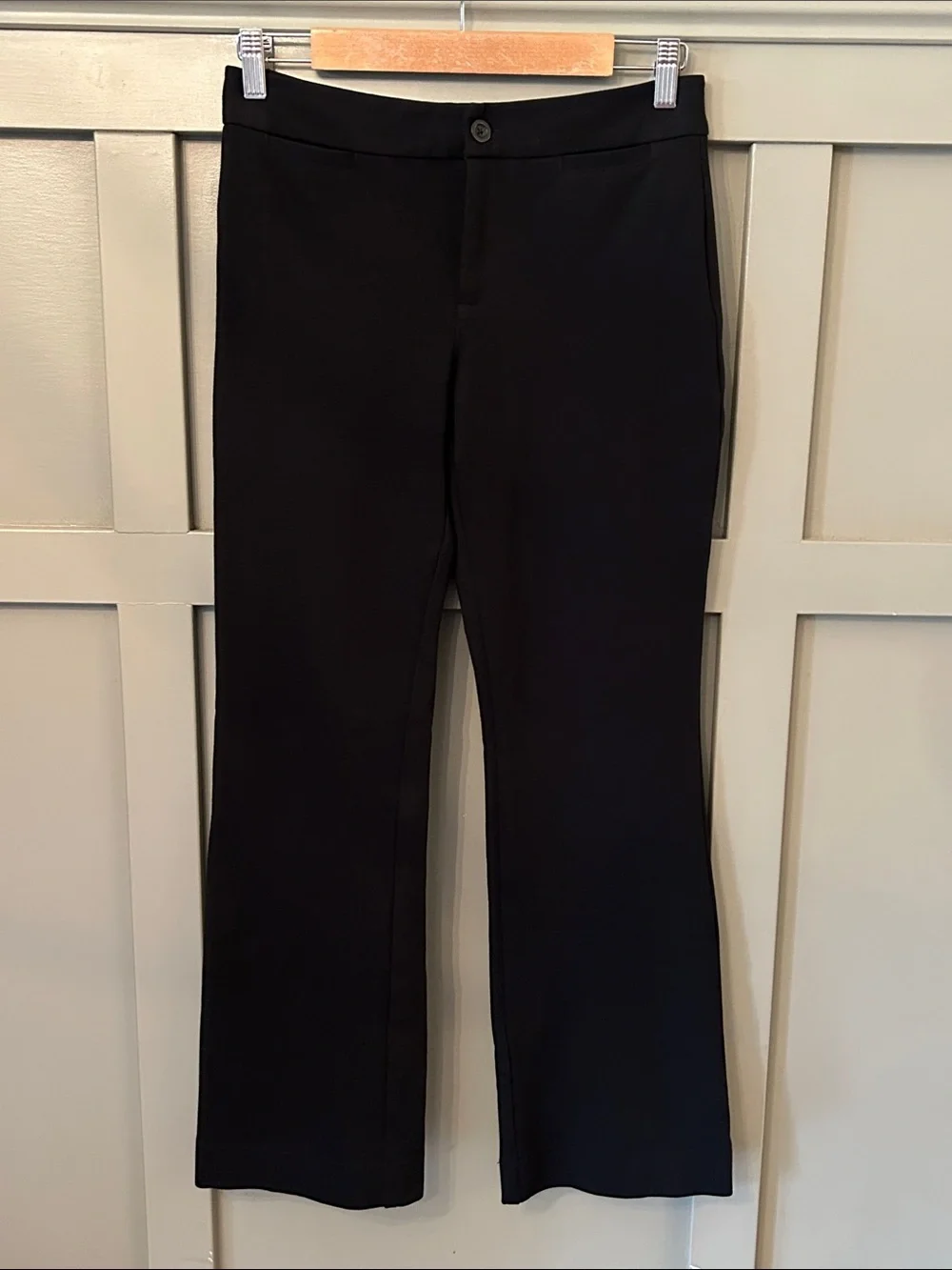 NYDJ Trouser Pants Lift Tuck Technology Black Ponte Knit Bootcut Size 4